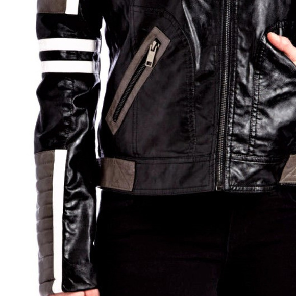 Vegan Leather Old Retro Style Racing Driver Jacket - Picture 3 of 6